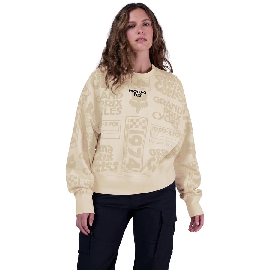 fox racing women's circa 74 oversized sweatshirt