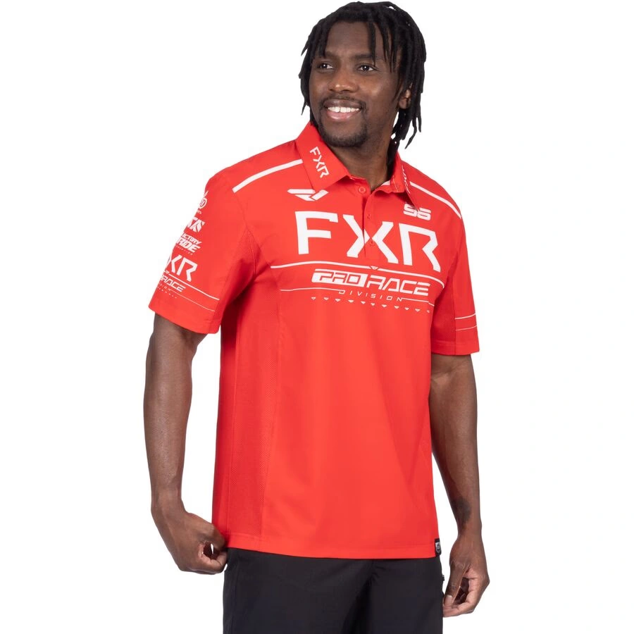 fxr race division performance upf polo shirt
