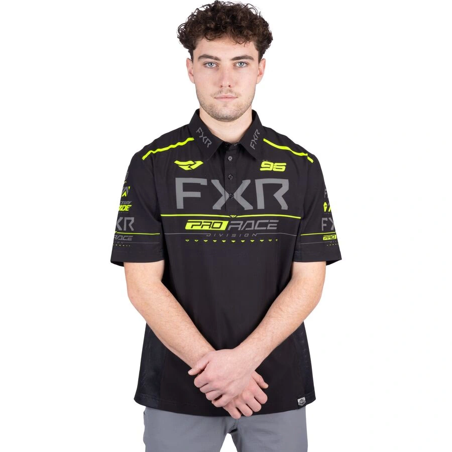 fxr race division performance upf polo shirt
