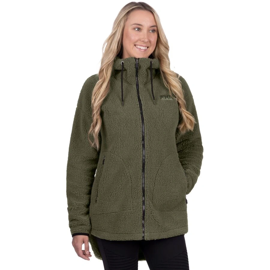 fxr women's sapphire sherpa jacket