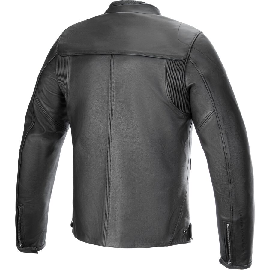 alpinestars blacktrack leather jacket
