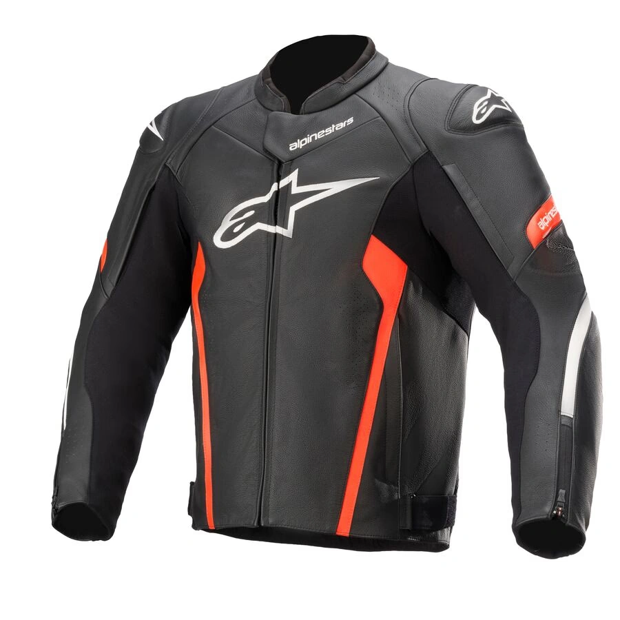alpinestars faster v2 leather jacket
