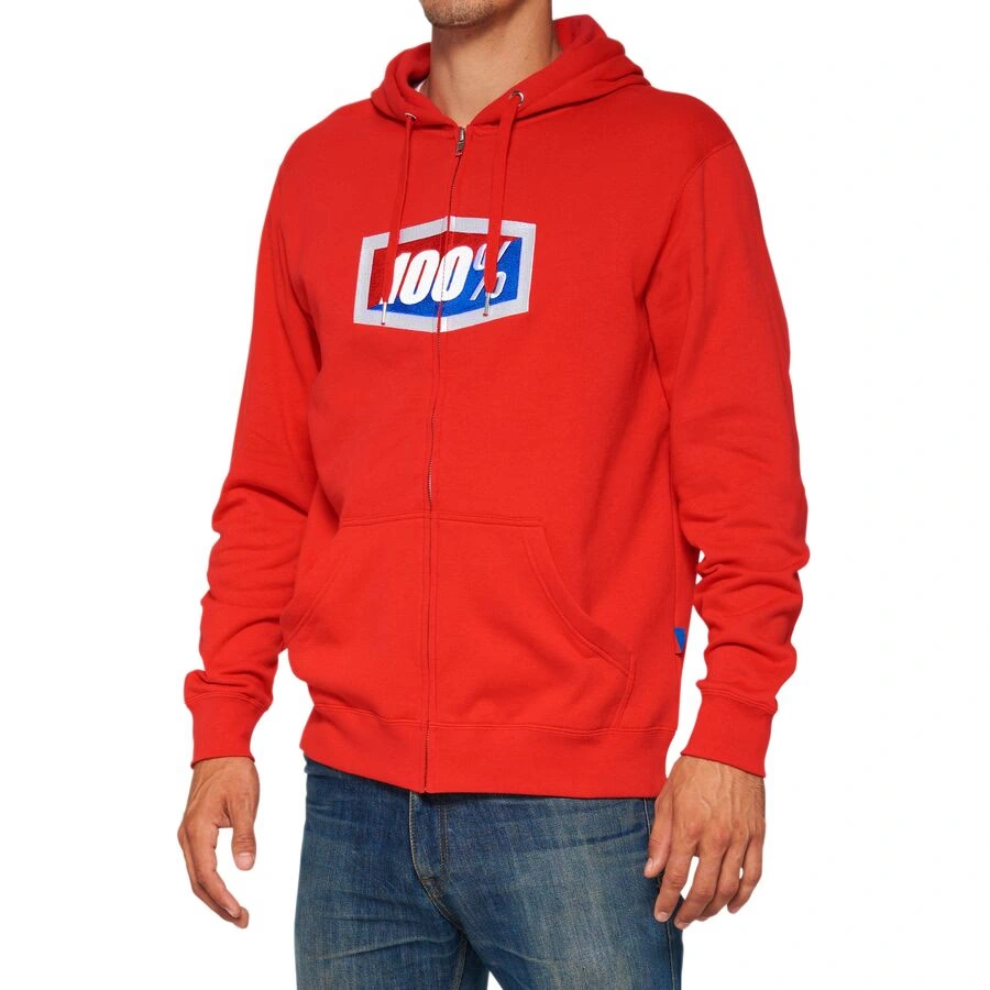 100% official zip hoody