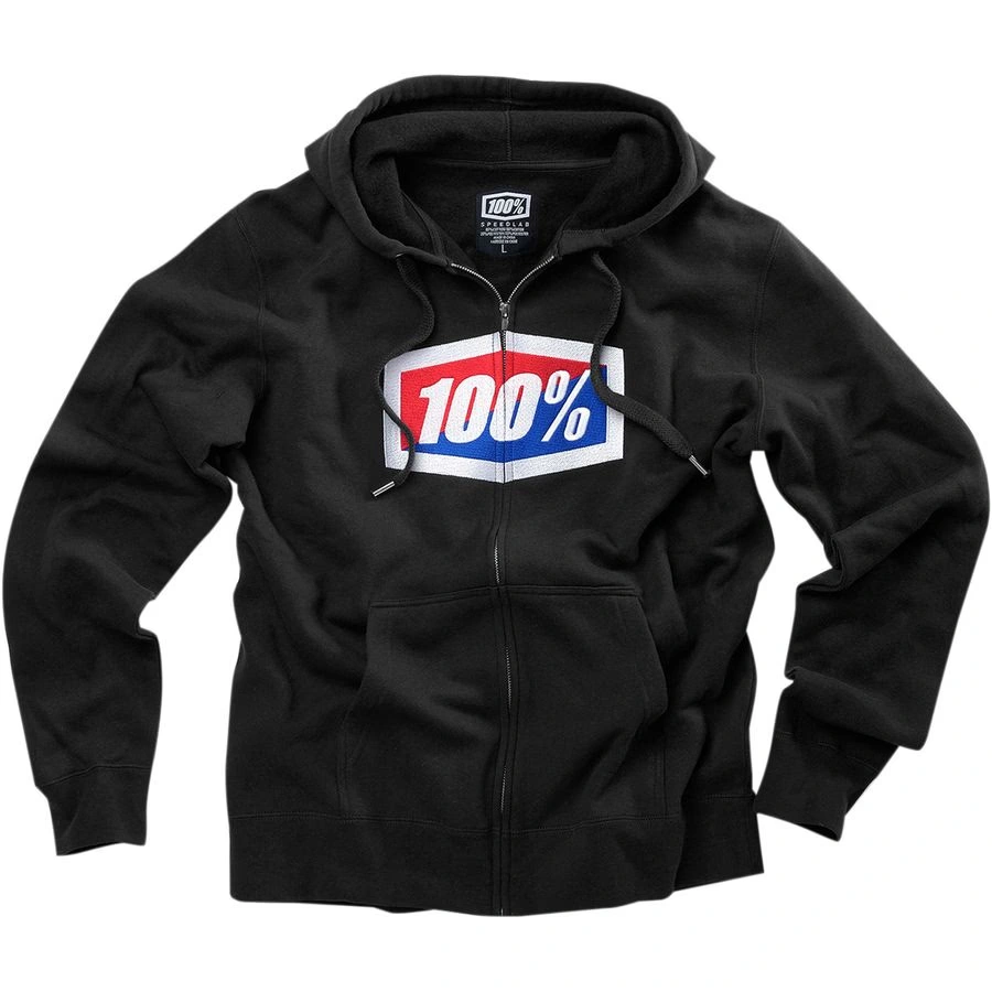 100% official zip hoody