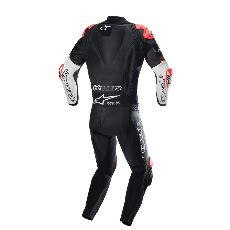 alpinestars gp tech v4 one-piece leather suit (tech air compatible) 6 alpinestars gp tech v4 one-piece leather suit (tech air compatible)