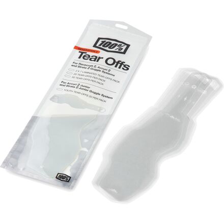 100% racecraft 2 \/ accuri 2 \/ strata 2 tear-offs