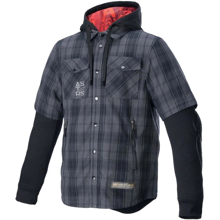 alpinestars mo.st.eq tartan riding shirt